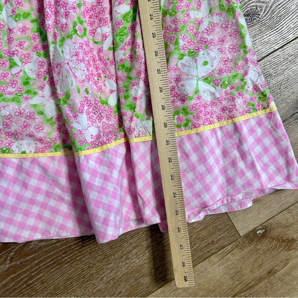 Lily Pulitzer Butterfly Gingham Cotton Lined Halter Dress Size 2 - Picture 10 of 10